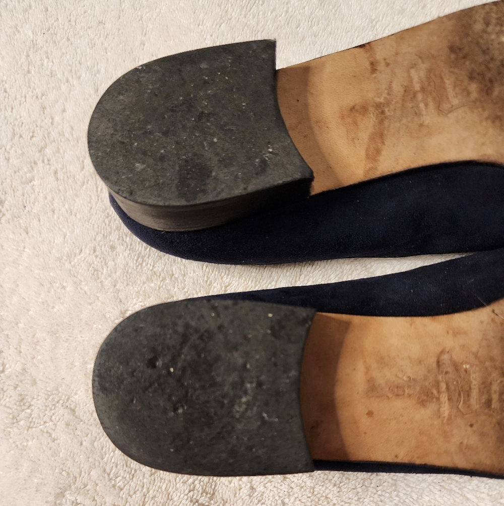 TALBOTS Blue Suede Loafers, Size 9. - Picture 8 of 11